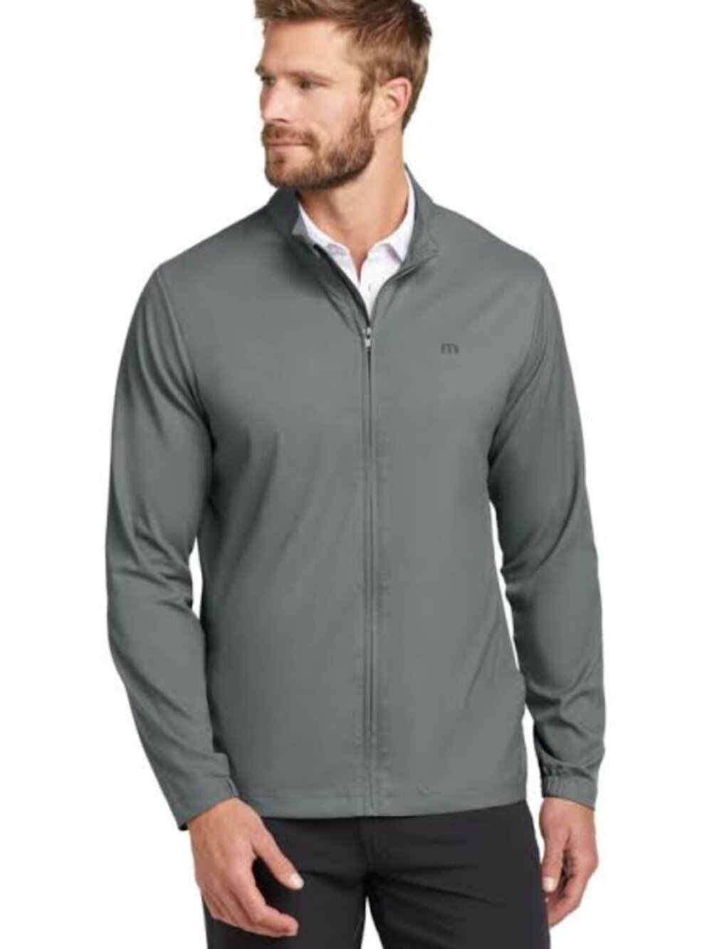 TravisMathew Men’s Surfside Full Zip Lightweight Jacket Gray sz L NWOT